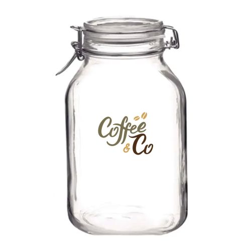 Weck jar Fido 1.5 litres square with print