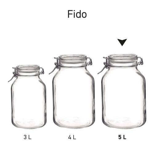 Series of Weck jars Fido presented side by side as an overview.