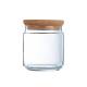 Glazen pot met deksel 0,75 liter bedrukken