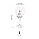 Leffe Beerglass 33 cl. with print