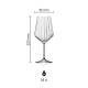Melody lines wine glass 53 cl. with print