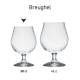 Beer glass Breughel 38 cl. with print