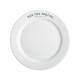 Plate with Wide Rim 21 cm. with print