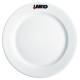 Bord brede rand wit 30,5 cm. bedrukken