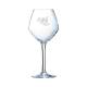 Cabernet young wine glass 35 cl. with print