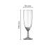 Champagne flute Guild 16 cl. with print