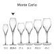 Champagne flute Monte Carlo 22.5 cl. with print