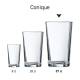 Glas Conique 57 cl. bedrukken