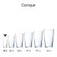 Glass Conique 8 cl. with print