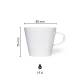 Coffee Mug white Neo Budgetline 19 cl. with print
