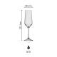 Melody champagneglas 20 cl. bedrukken