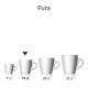 Pura Coffee Cup 19 cl. with print