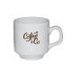 Sara Coffee Cup white 14 cl. with print