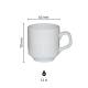 Sara Coffee Cup white 14 cl. with print