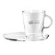 Tribeca Thee 40 cl. SET (schotel BLANCO) graveren