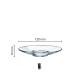 Aroma dish glass 14 cm. with print