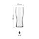 Beer glass Koblenz 30 cl. draft size with print