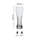 Beer glass Pantheon 50 cl. tap size with print