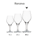 Beer glass Ronceva on foot 40 cl. with print