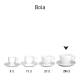 Bola Latte white 28 cl. SET with print