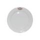 Bord brede rand wit 17 cm. bedrukken