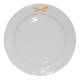 Bord brede rand wit 28 cm. bedrukken