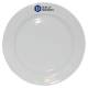 Bord brede rand wit 30,5 cm. bedrukken
