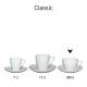 Classic Cappuccino white 20 cl. SET with print