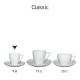 Classic Espresso white 7 cl. SET with print