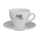 Dom Cappuccino white 20 cl. SET with print