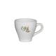Dom Espresso Cup white 8 cl. with print