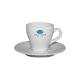 Dom Espresso white 8 cl. SET with print
