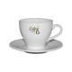 Dom Coffee white 15 cl. SET with print