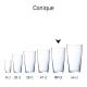 Glass Conique 57 cl. with print