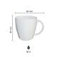 Kirsten mug white 30 cl. print