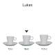 Lukas Koffie wit 16 cl. SET bedrukken