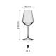 Melody wine glass 35 cl. with print