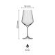 Melody wine glass 53 cl. with print