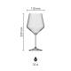 Melody wine glass 72 cl. with print