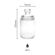 Candy jar Club narrow 0.28 litres with print