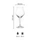 Sommelier Kelch hoog 30 cl. tapmaat bedrukken