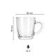 Tea glass New Morning Low 32 cl. with print