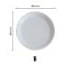 Tea bag holder round white 85 mm with print