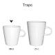 Trapo mug white 20 cl. print