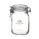Weck jar Fido 1 litre square with print
