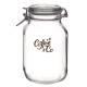 Weck jar Fido 2 litres square with print