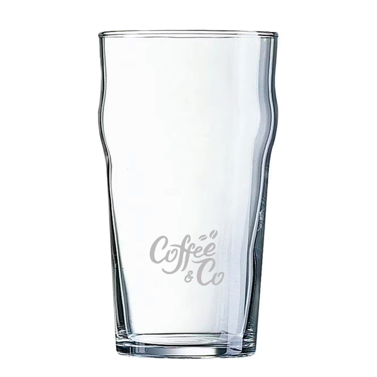 Beer glass with 57 cl. capacity with finely engraved CoffeeCo logo on the front.