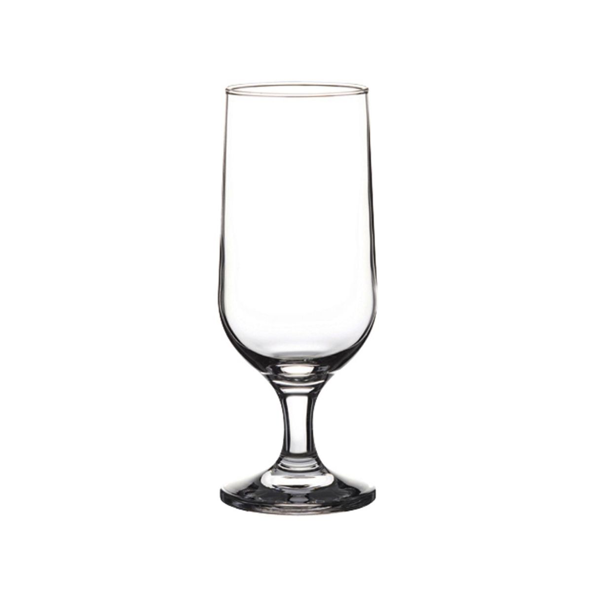 Bierglas Capri 35 cl. helder glas met licht toelopende vorm, zichtbaar in frontaal aanzicht. Bierglas Capri 35 cl. helder glas met licht toelopende vorm, zichtbaar in frontaal aanzicht.