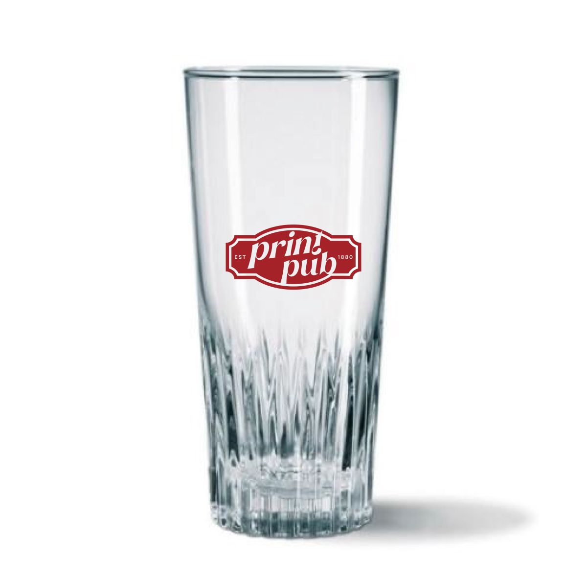 One-colour PrintPub logo on front of beer glass Gaetan 32 cl. clearly visible.