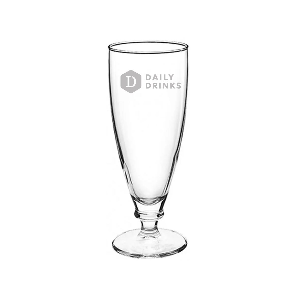 DailyDrinks logo in fine glass engraving visible on front of Harmonia glass 27.5 cl.